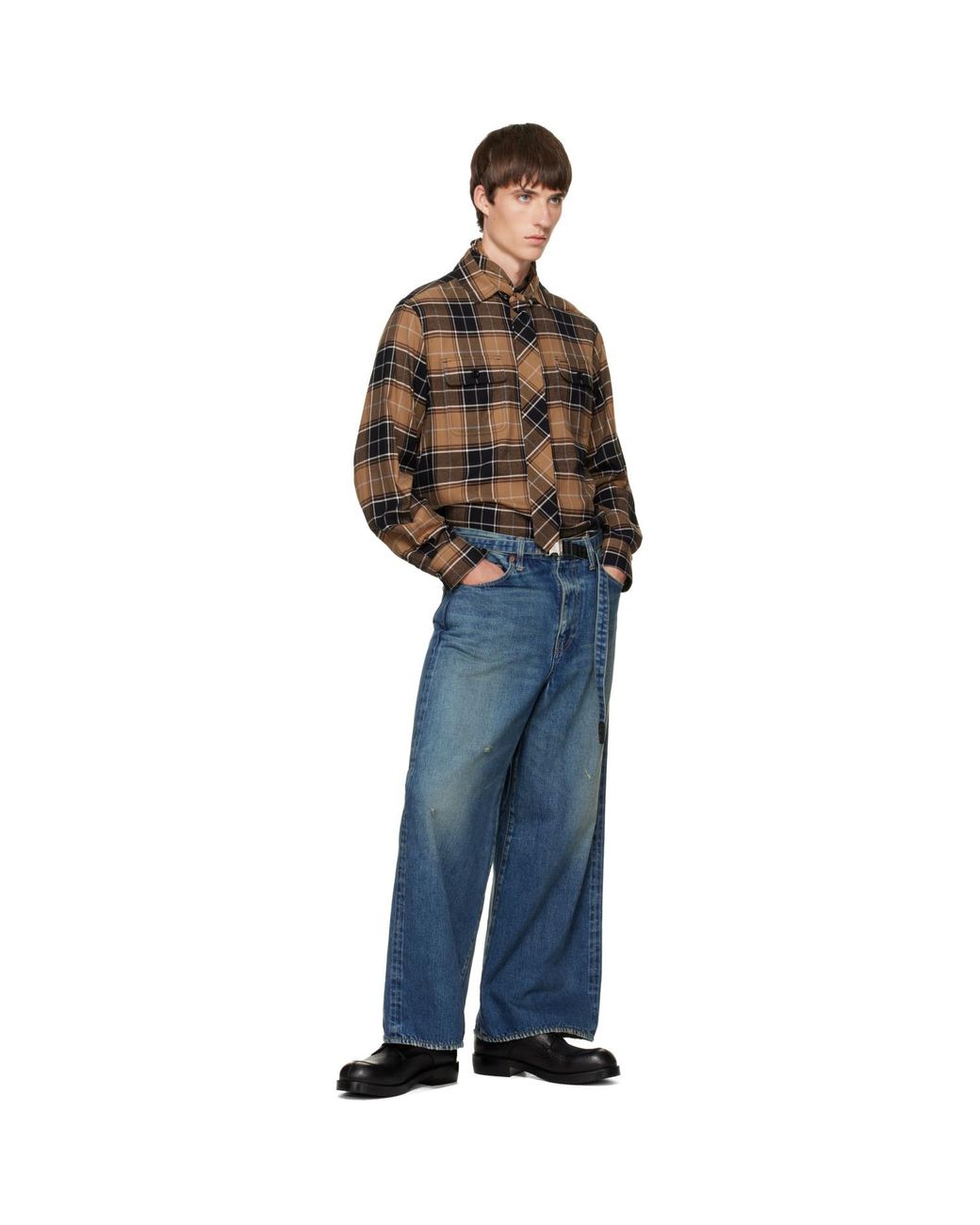 Sacai Blue Beyondexx Jeans for men
