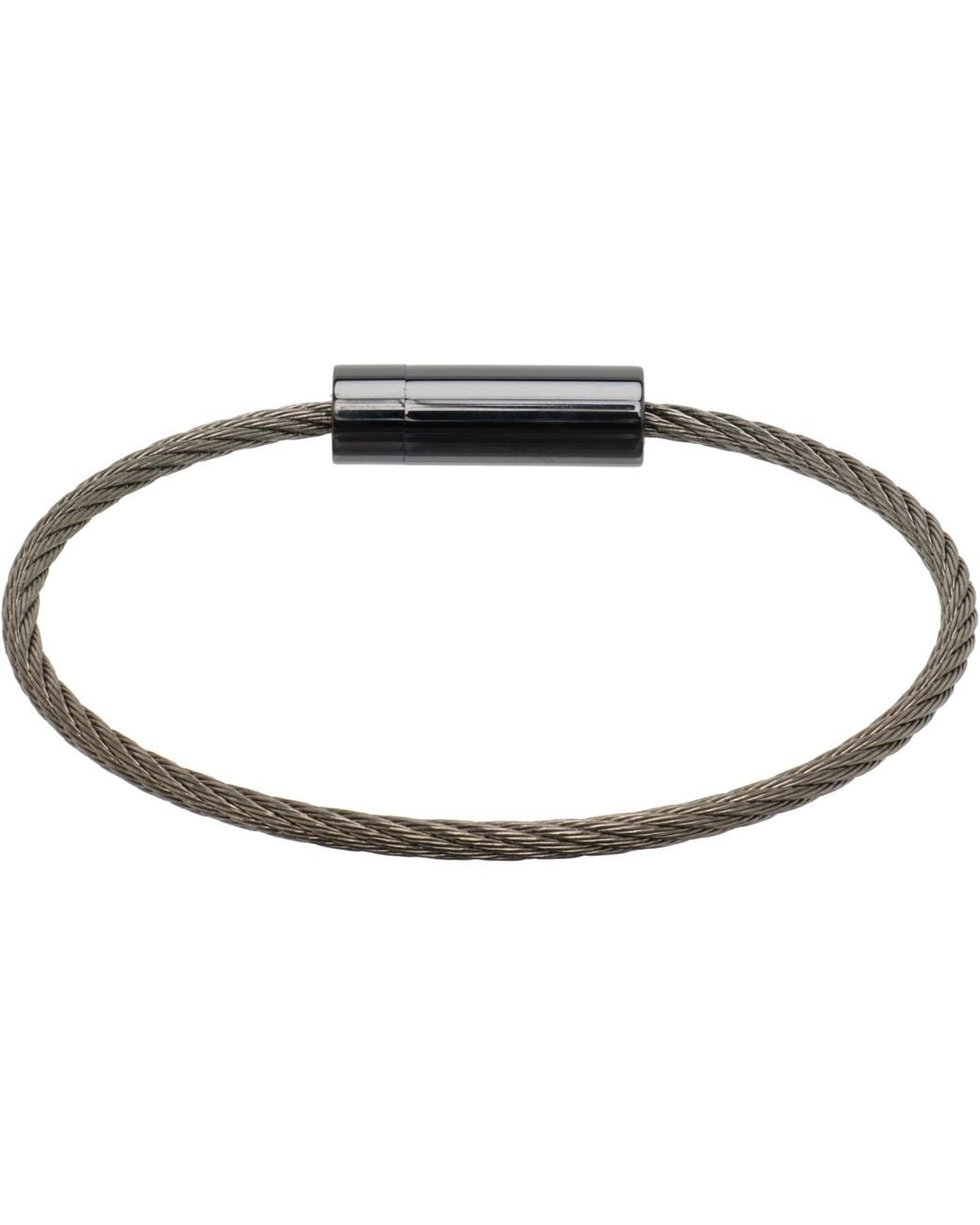 Le Gramme Black Cable 'Le 7G' Bracelet for men