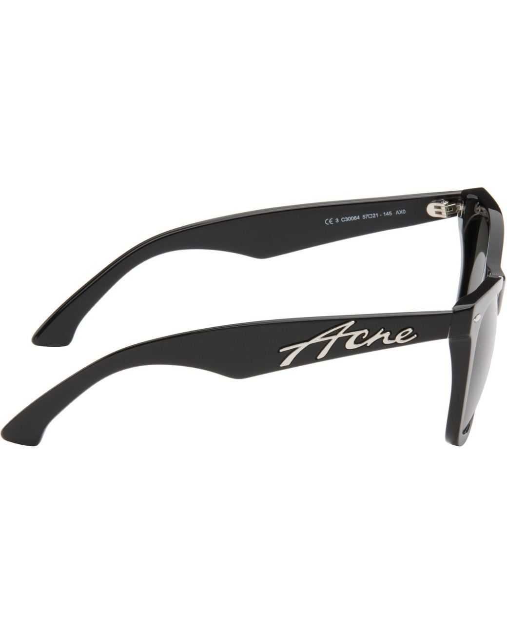 Acne Gray Square-Frame Sunglasses