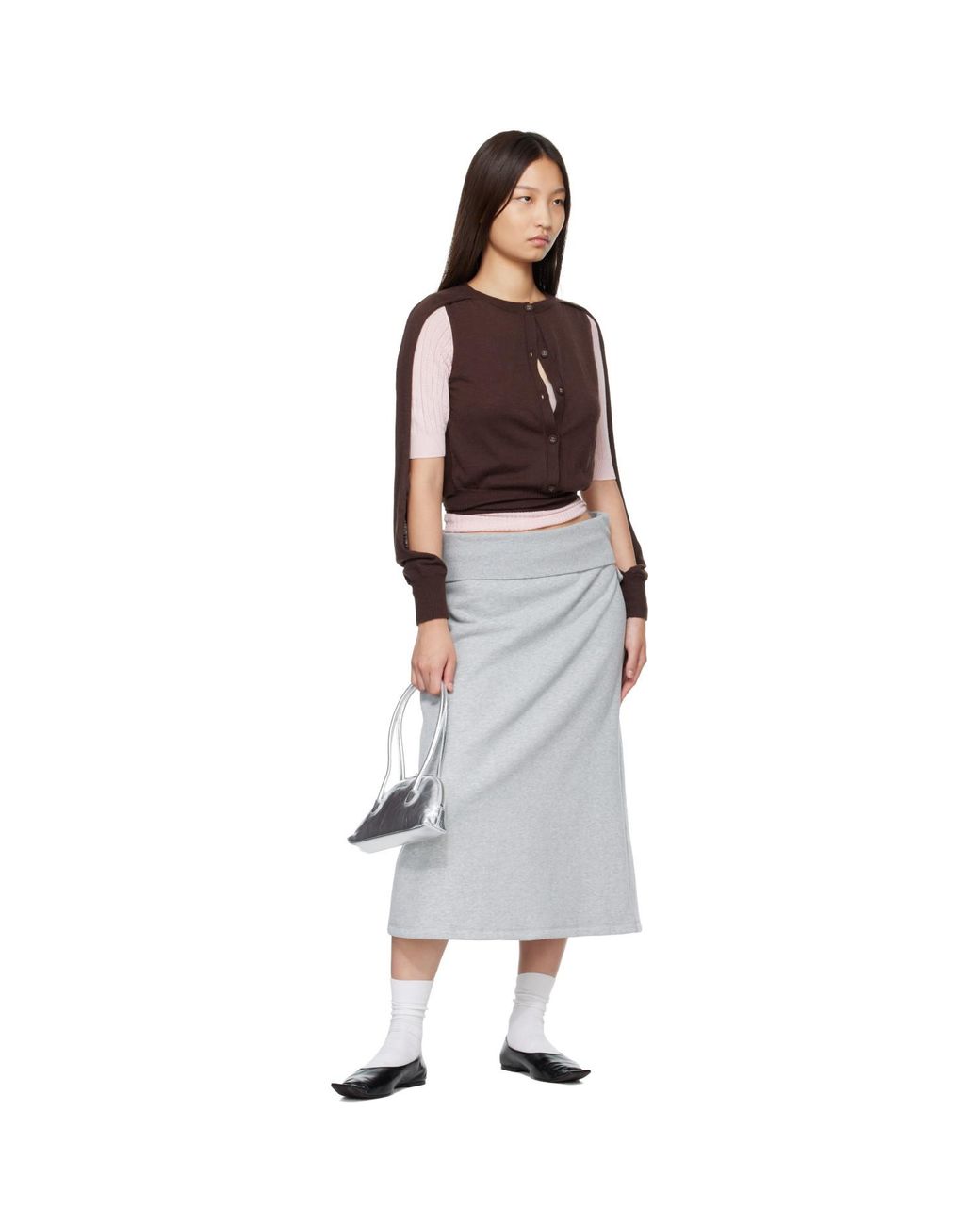 MARGE SHERWOOD Gray Bessette Shoulder Bag