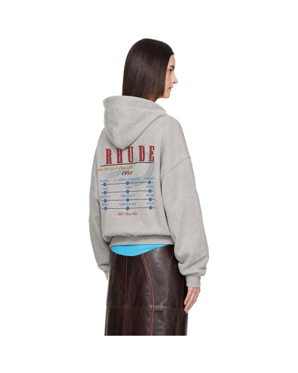 Rhude Gray 'The Desert Decides' Hoodie