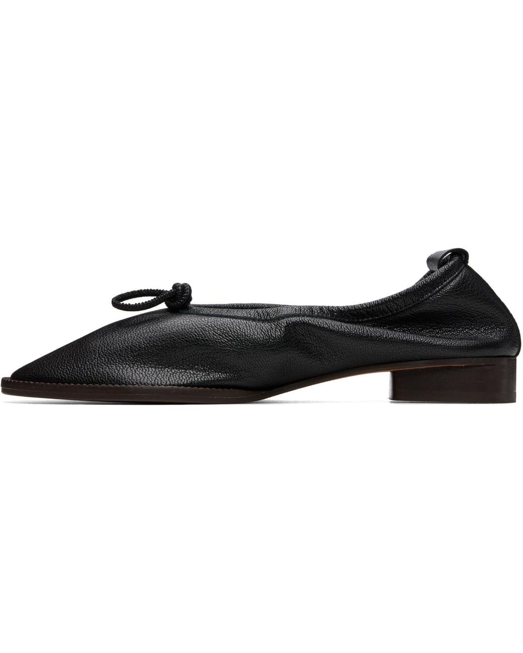 Hereu Black Puntera R Mid Ballerina Loafers