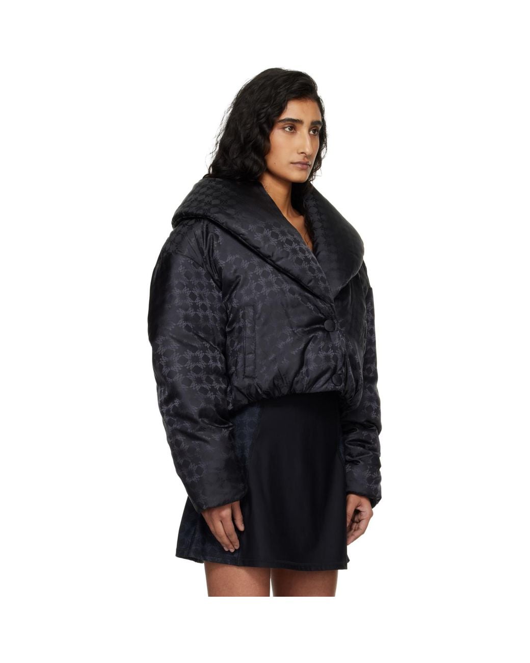 Amiri Black Ma Quad Shawl Down Jacket