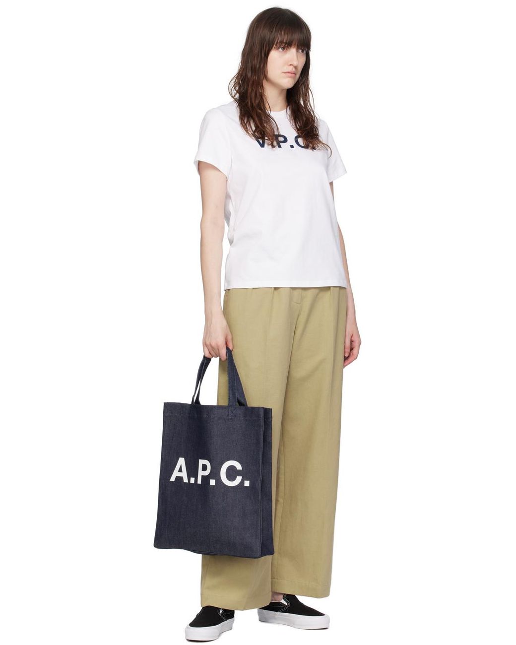 A.P.C. Lou Mini Anses Tote in Blue | Lyst UK