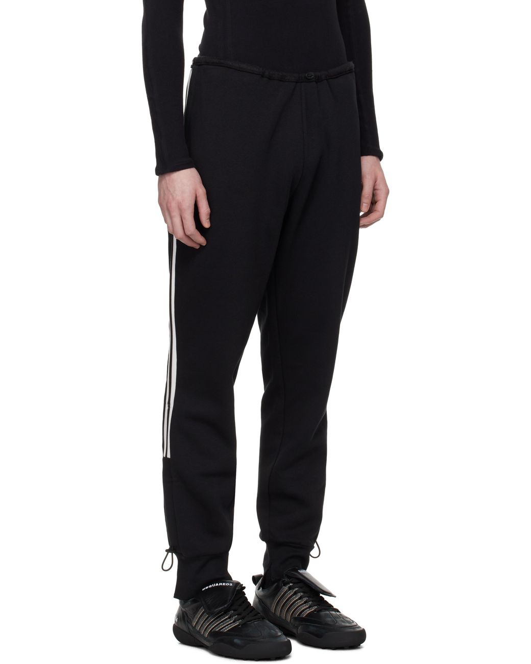 PROTOTYPES Black Toggle Track Pants for men