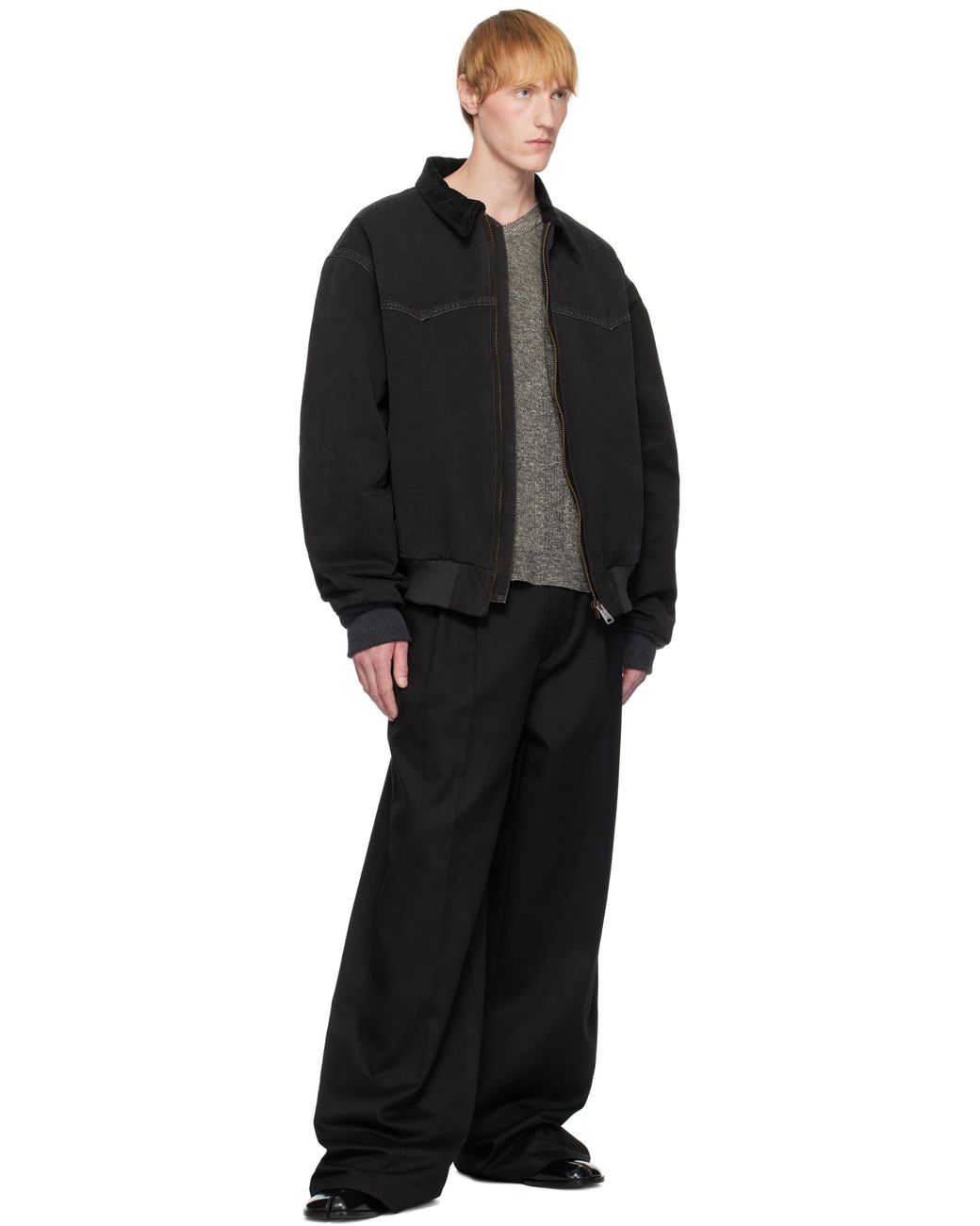 メンズ Maison Margiela ブラック Yoke Caban ボンバー