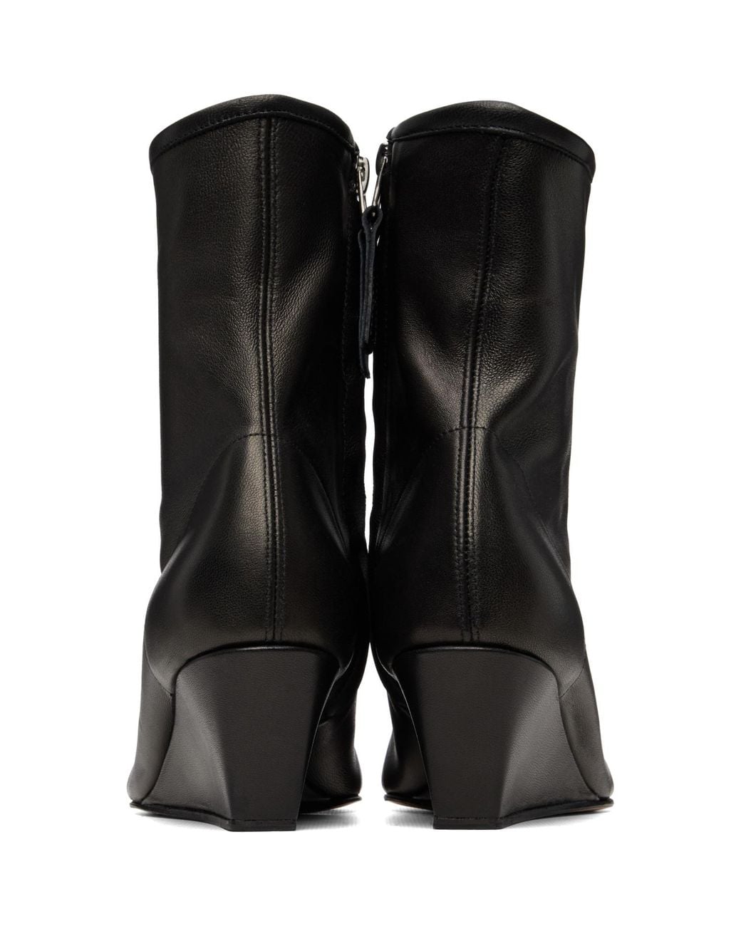 Hereu Black Resso Wedge Ankle Boots