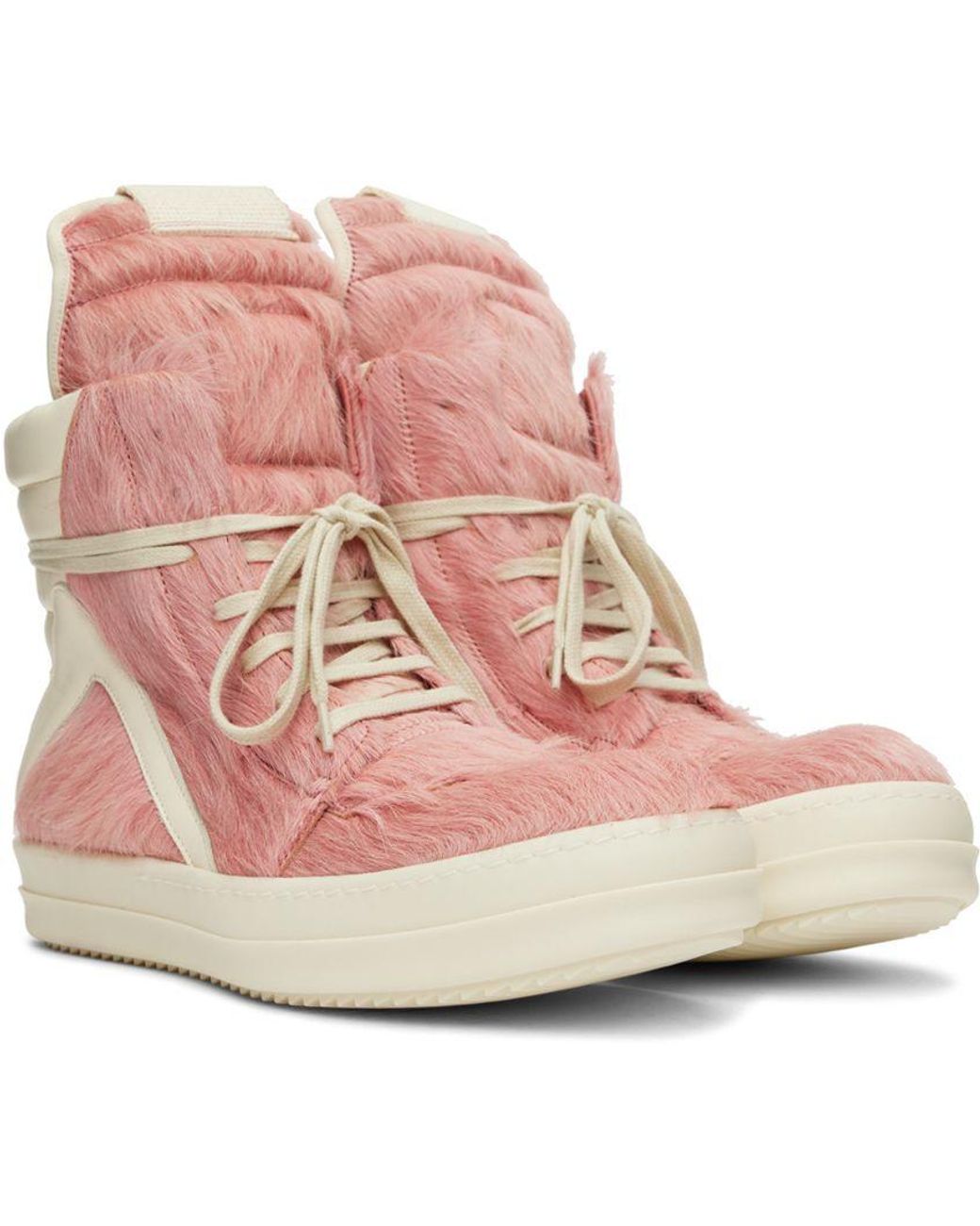 Rick Owens Long Hair Geobasket in Pink for Men | Lyst