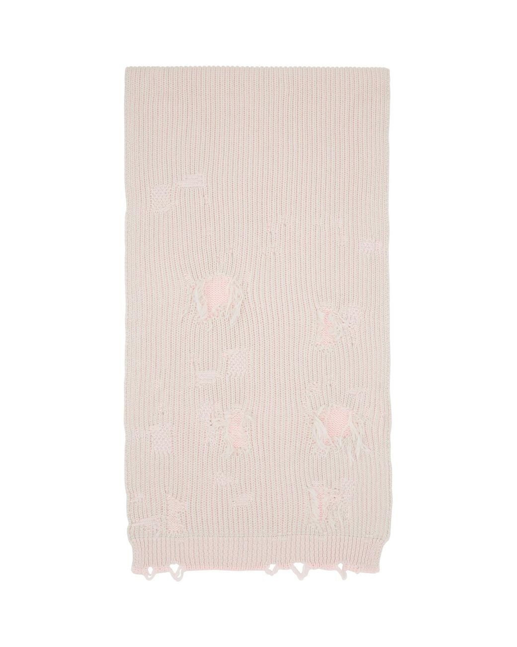 MM6 by Maison Margiela Natural Amended Optical Ribs Scarf for men