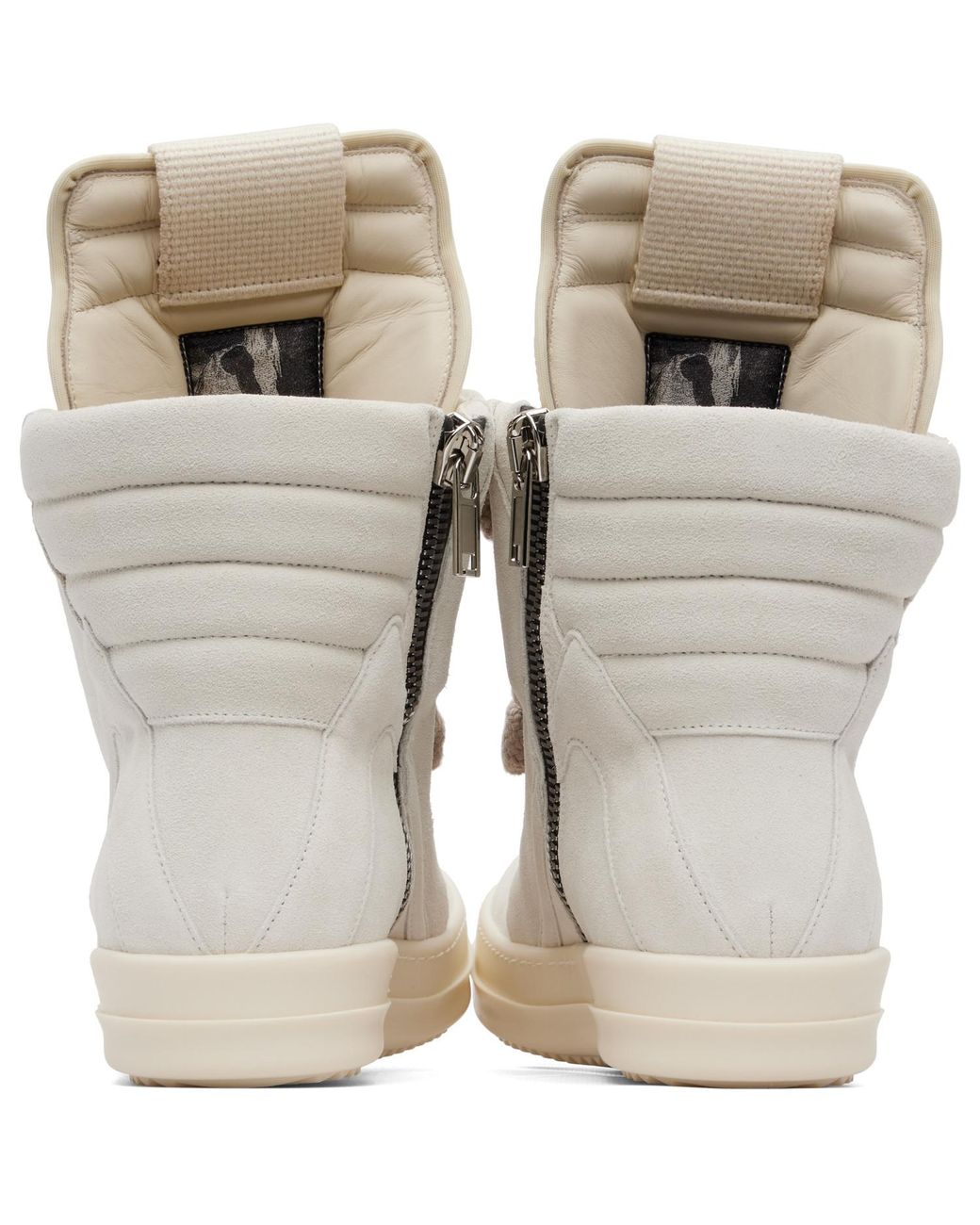 Rick Owens Natural Off- Tower Jumbolace Geobasket Sneakers for men