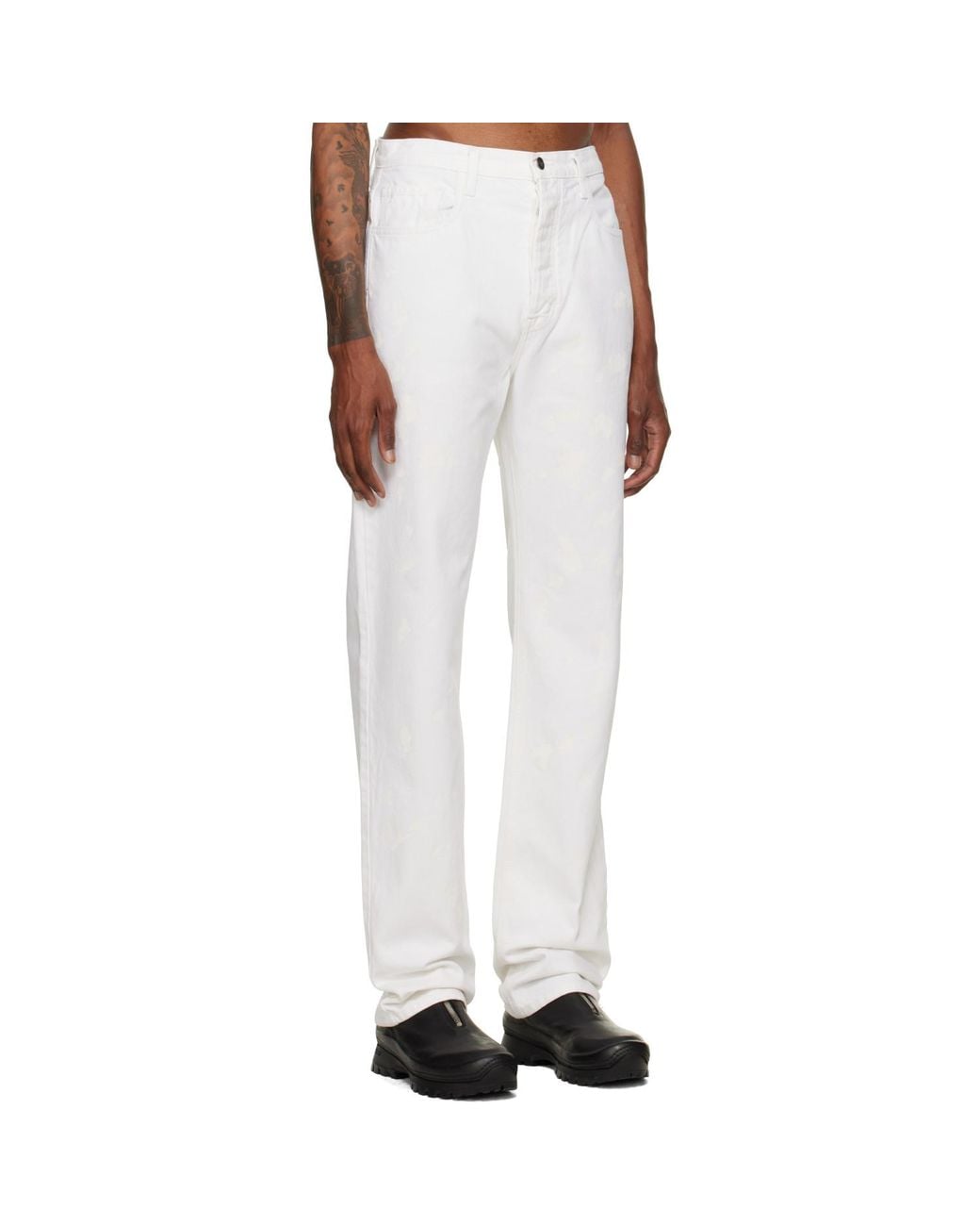 ALEXANDER DIGENOVA White Painter Jeans for men