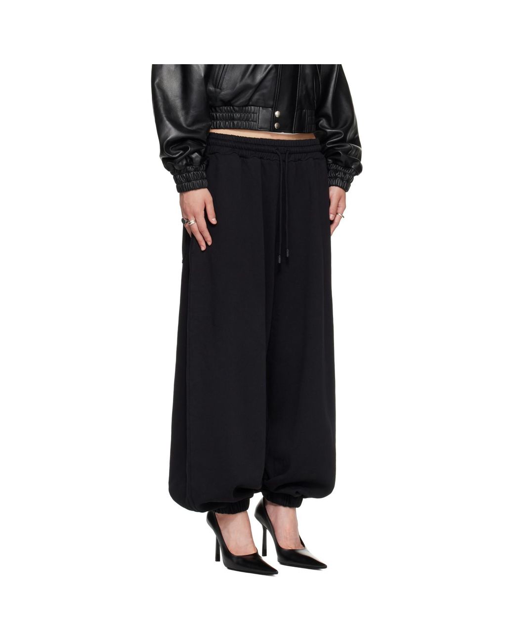 Lu'u Dan Black Baggy Bontan Sweatpants