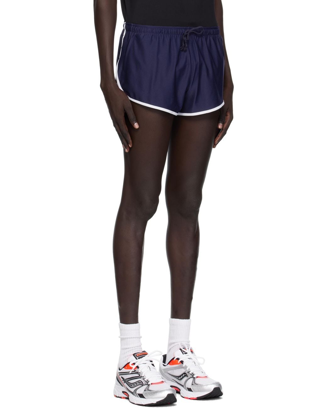 District Vision Blue 2In Mesh Race Shorts for men