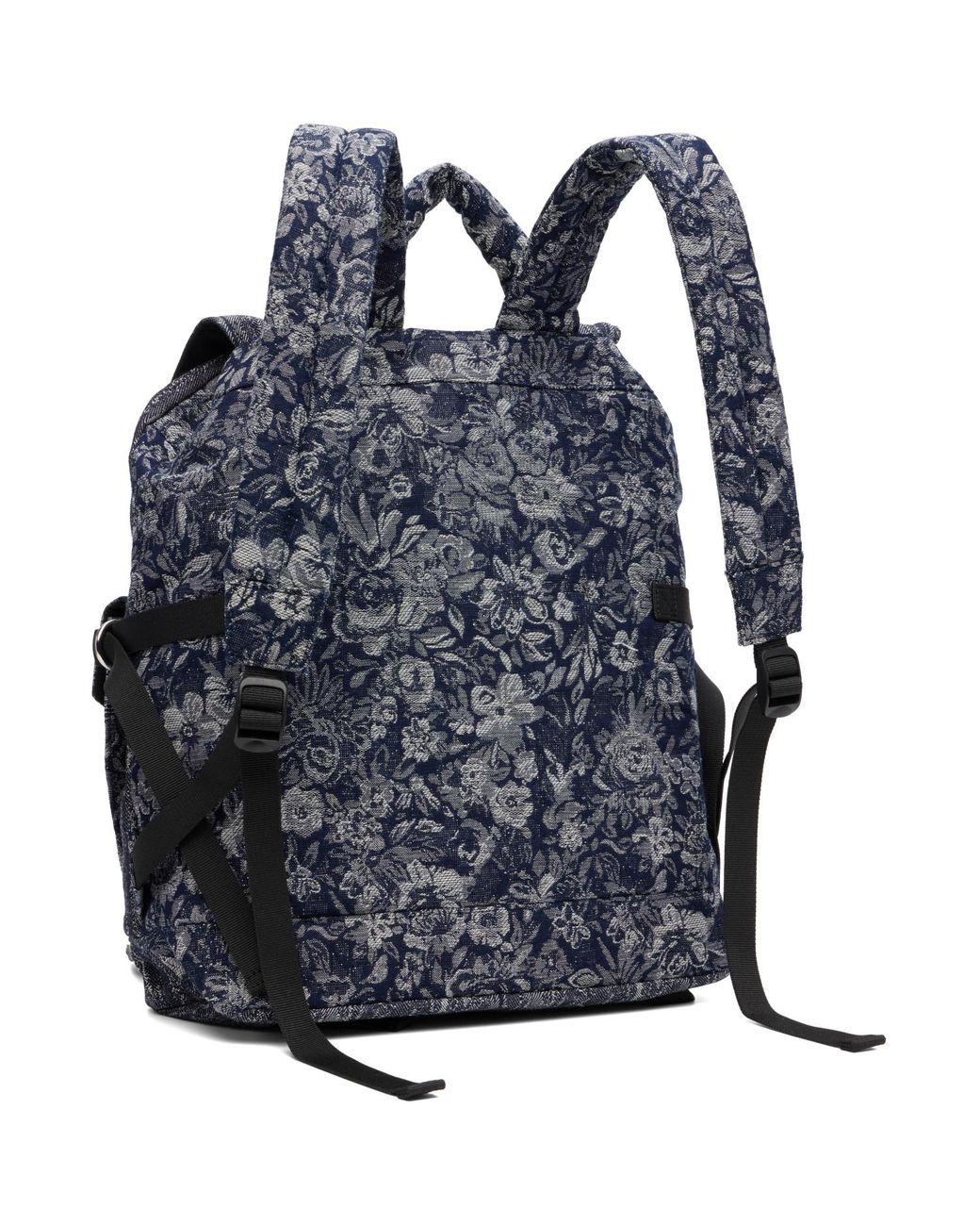 Ganni Black Re-Tech Patchwork Backpack