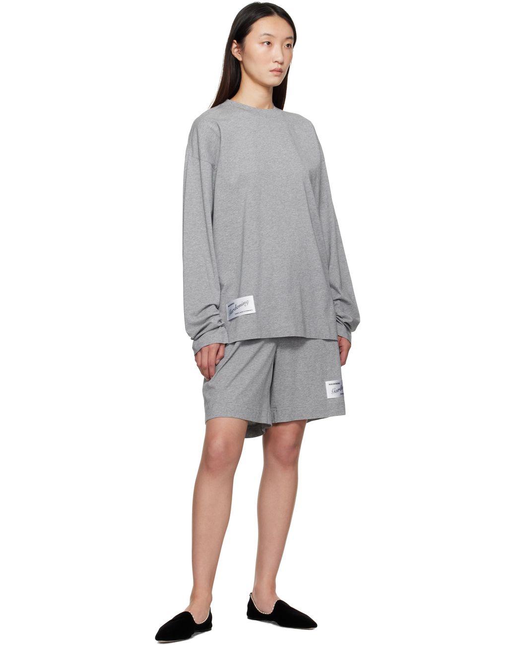 MAGNIBERG Gray Full Long Sleeve T-Shirt