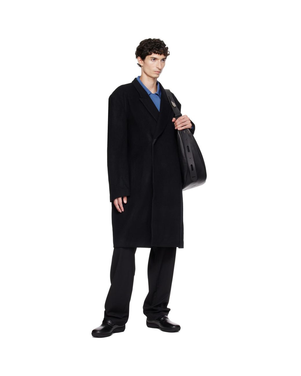 Kiko Kostadinov Black Epelde Coat for men