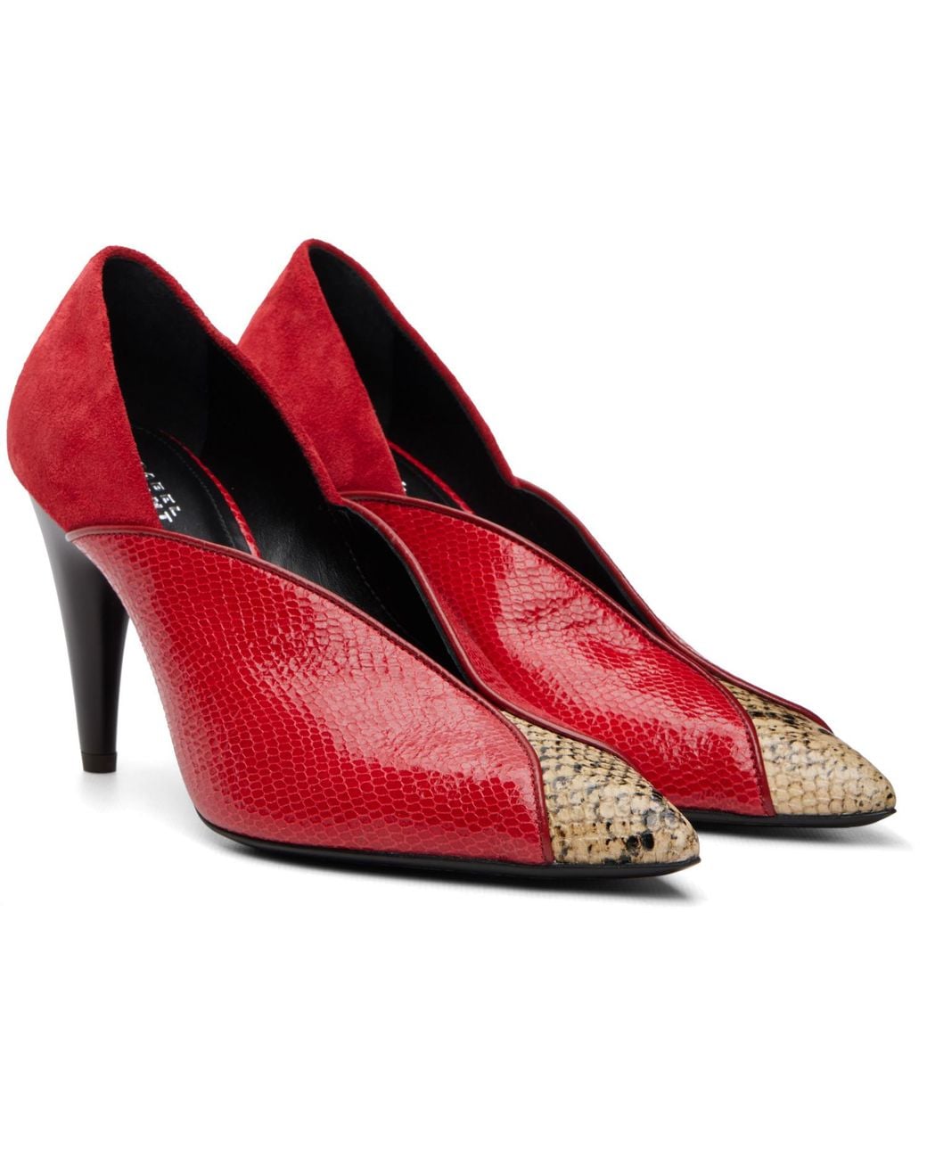 Isabel Marant Red Luza Heels