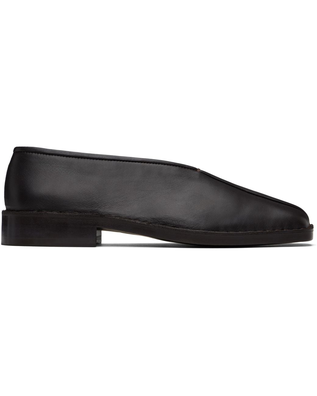 Lemaire Flat Piped Loafers in Black for Men | Lyst