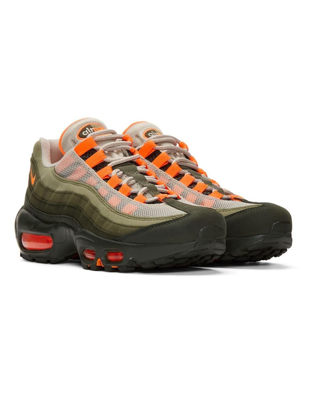 Nike Green And Orange Air Max 95 Og Sneakers | Lyst UK