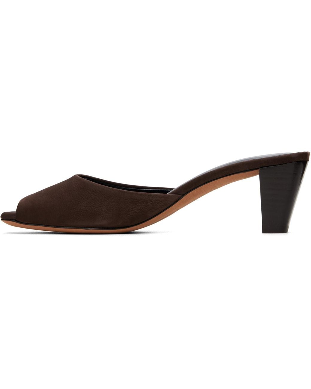 Jude Brown Ease Mule Heeled Sandals