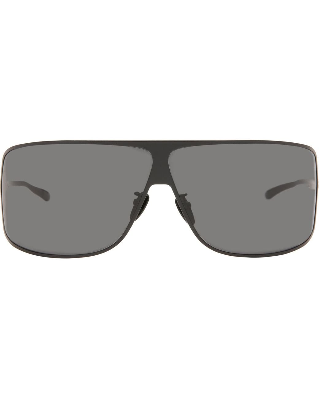 Gucci Gray Mask Frame Sunglasses for men
