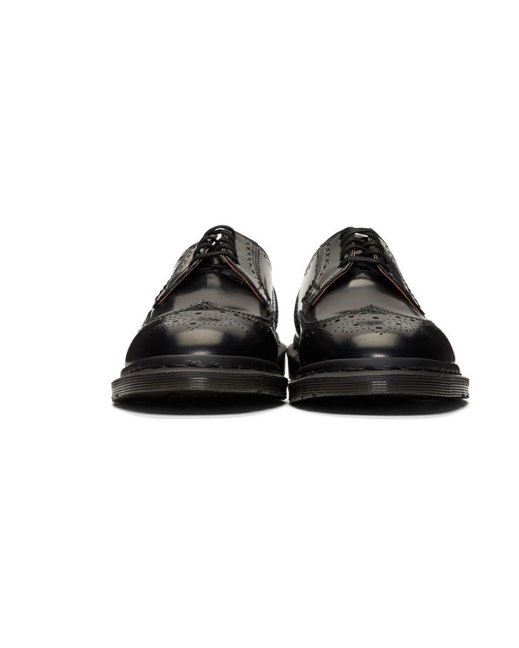 Dr. Martens Black Kelvin Ii Lace-up Brogues for Men | Lyst Australia