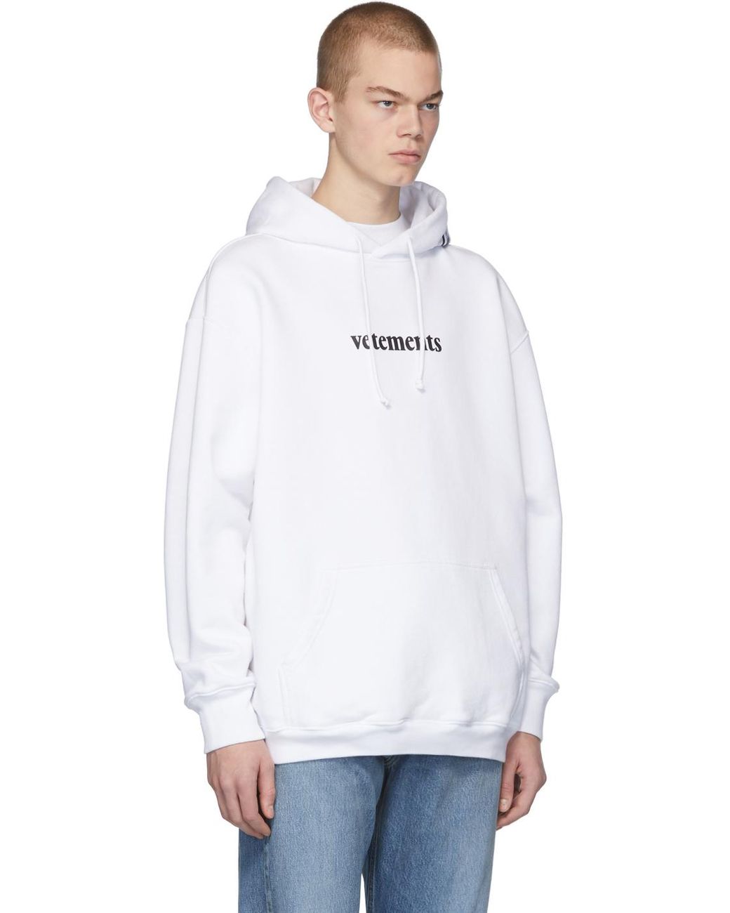Vetements White Postage Hoodie for Men | Lyst