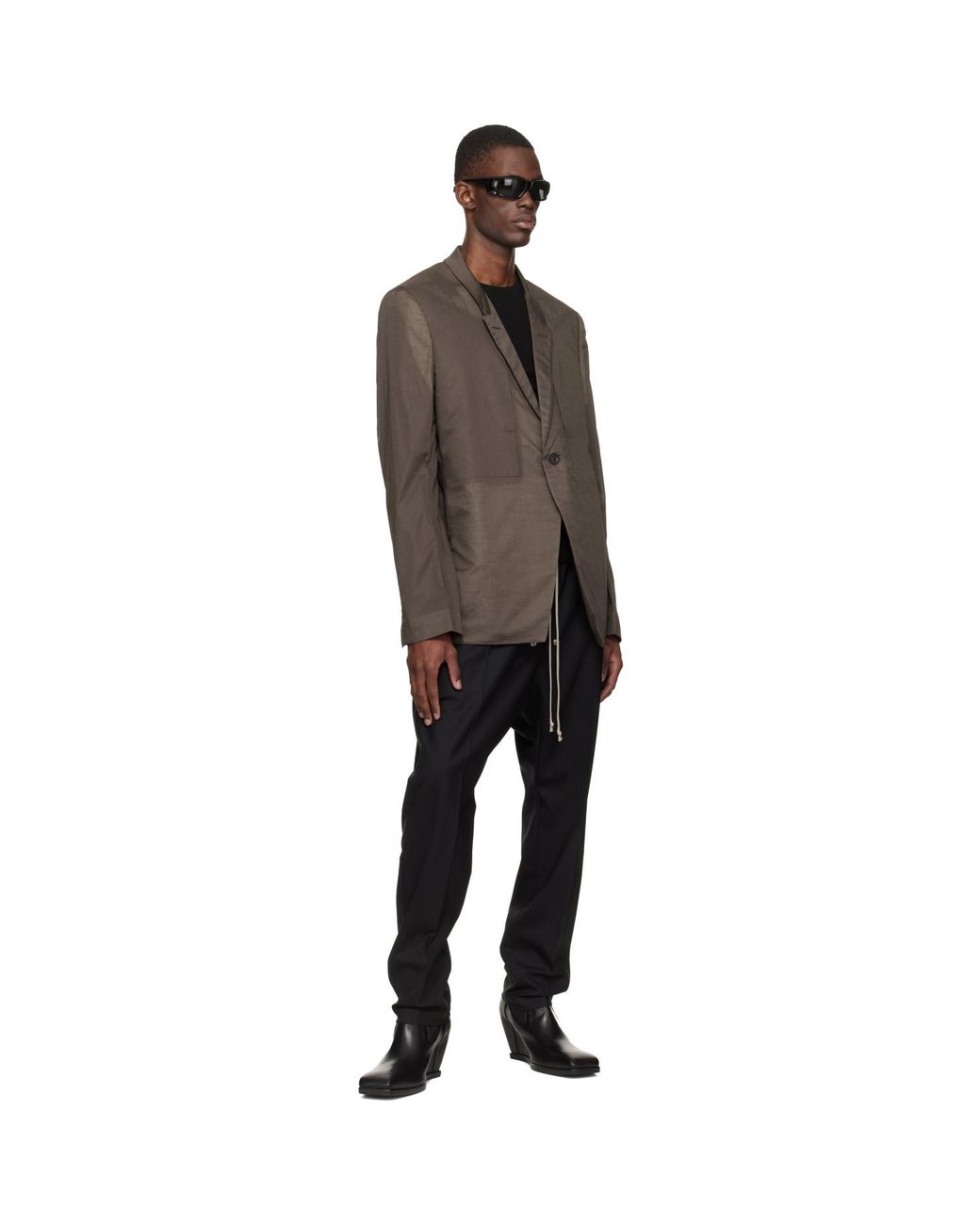 Rick Owens Black Temple Bela Pants for men
