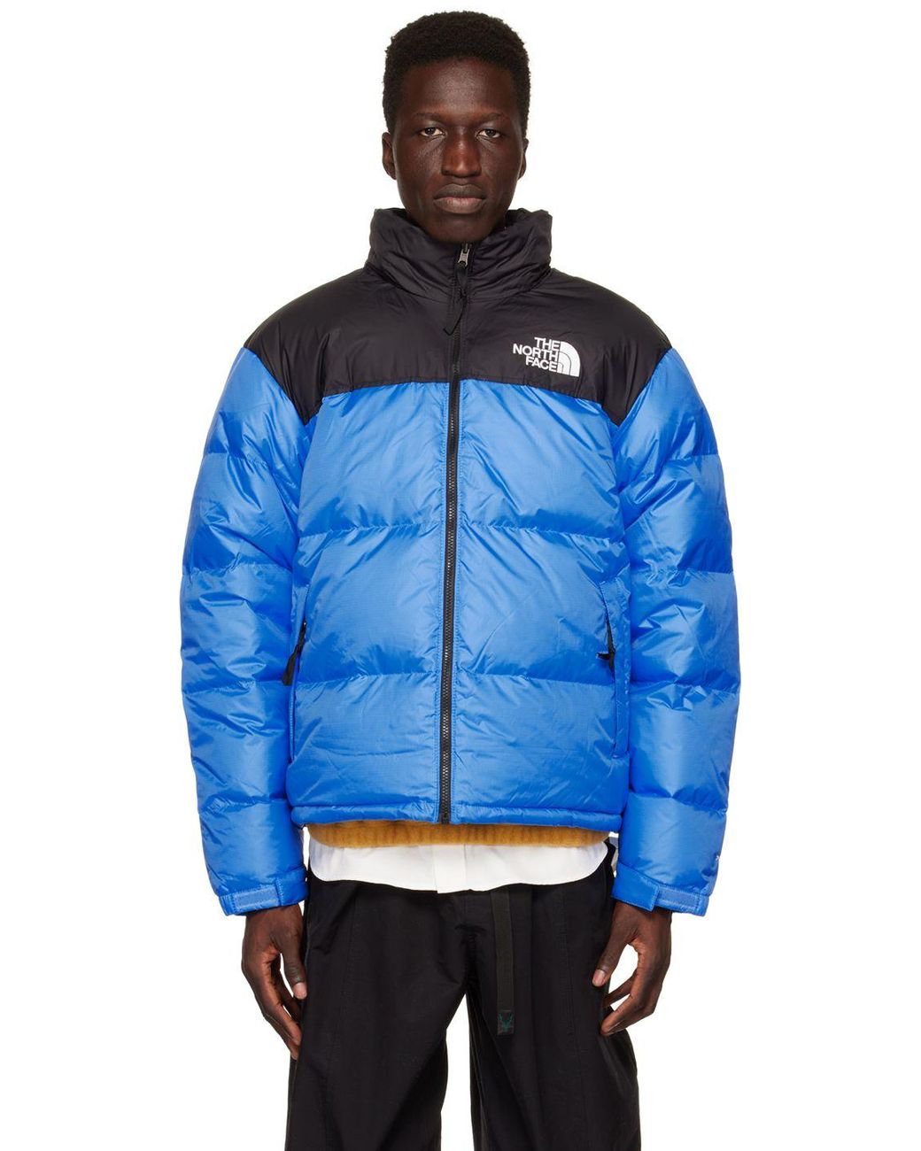 North face blue sale and black jacket