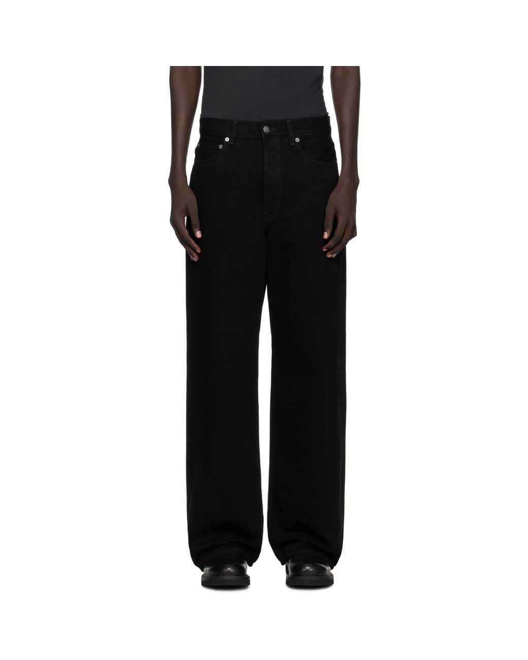 Acne Black Loose Fit 1981 Jeans for men