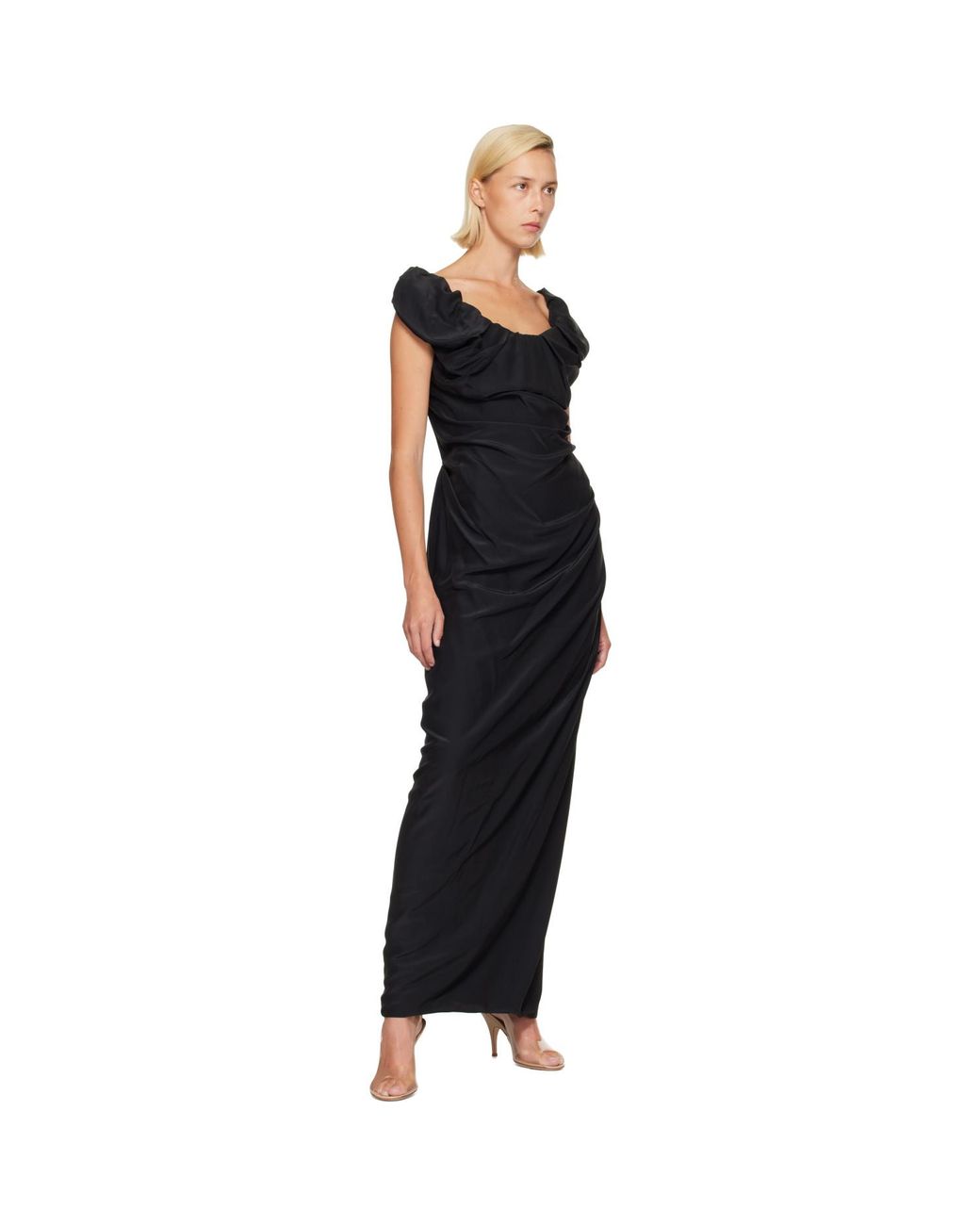 Vivienne Westwood Black Ginnie Amber Maxi Dress