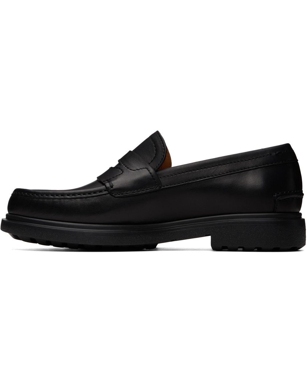 Ferragamo Black Brema Loafers for men