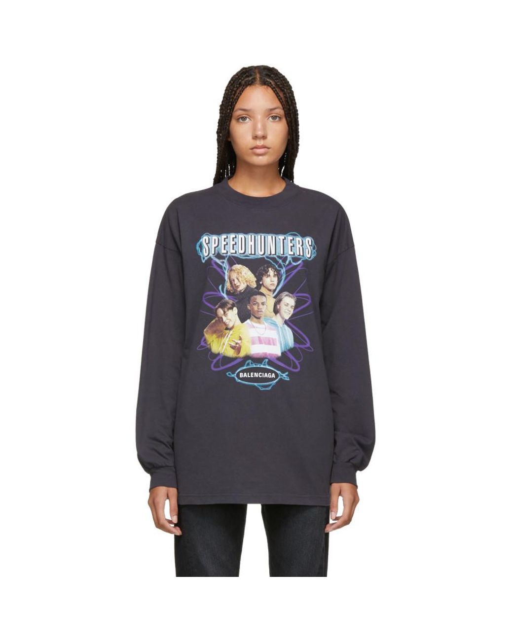 Balenciaga Black Speedhunters Long Sleeve T-shirt | Lyst