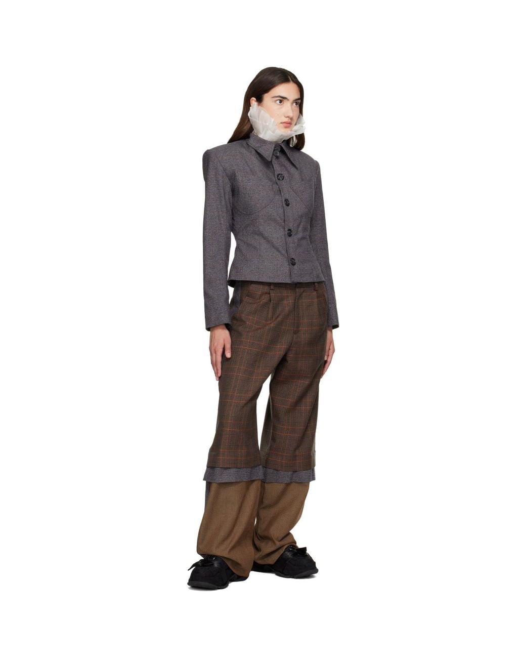 Collina Strada Brown Camelia Trousers