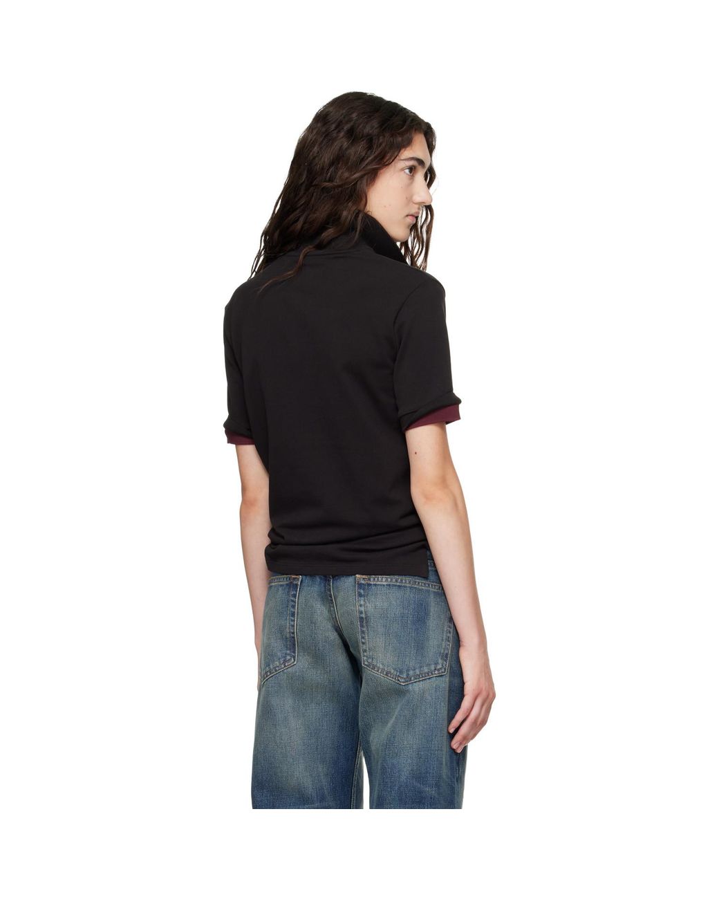 Raimundo Langlois Black Layered Polo