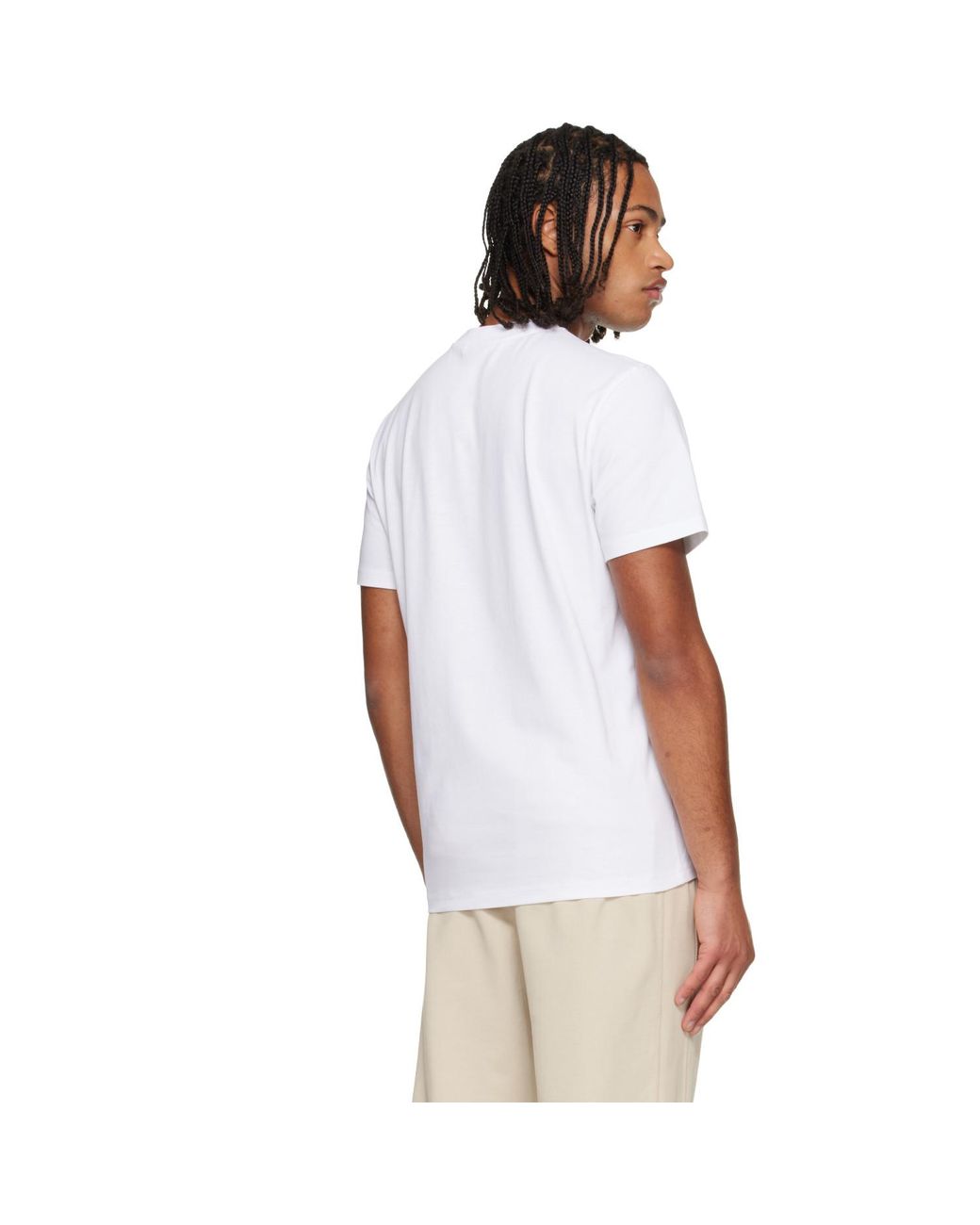 Moncler White T-Shirt for men