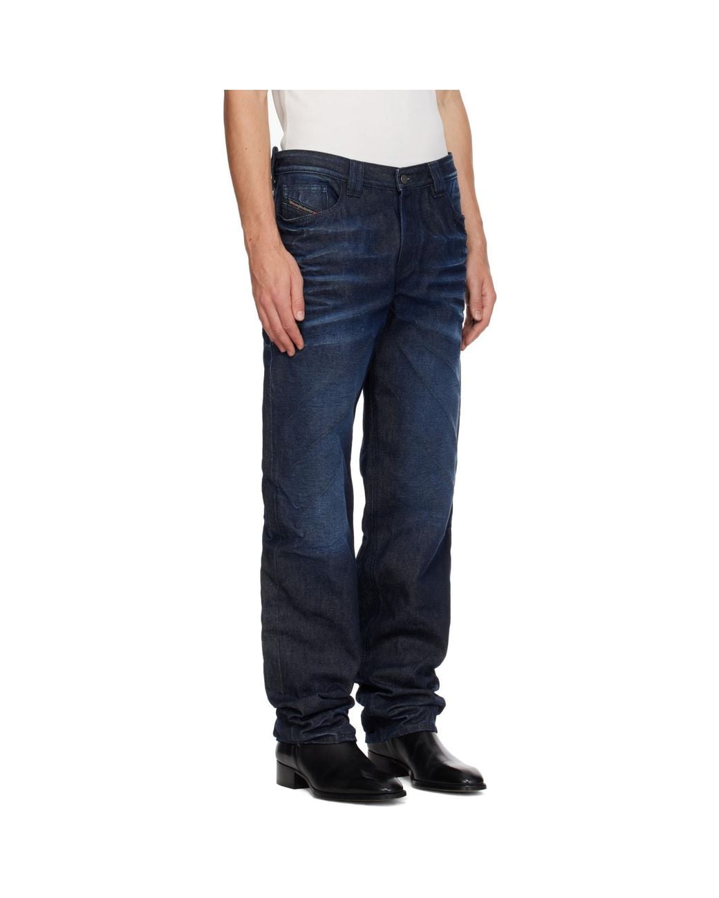 DIESEL Blue Regular High Waist 1991 D-Voeed Jeans for men