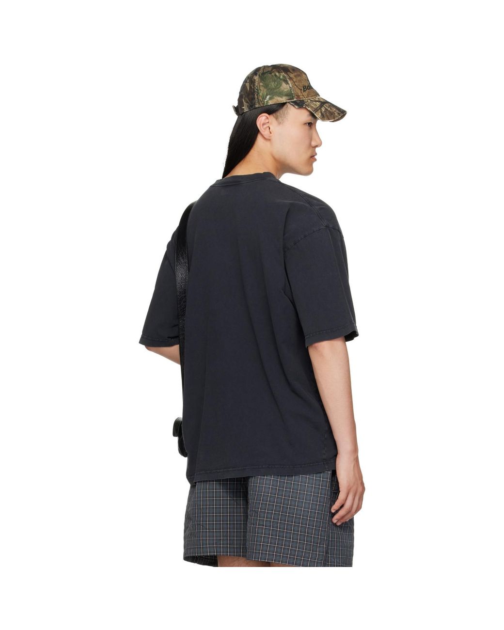 Balenciaga Black Bb Stencil T-shirt for men