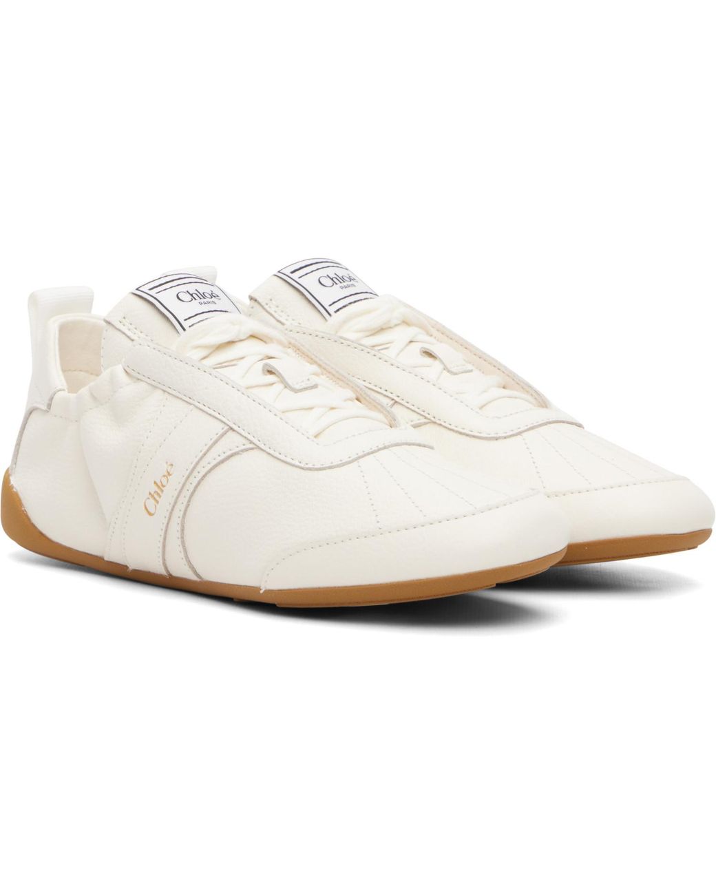 Chloé White Off- Kick' Sneakers