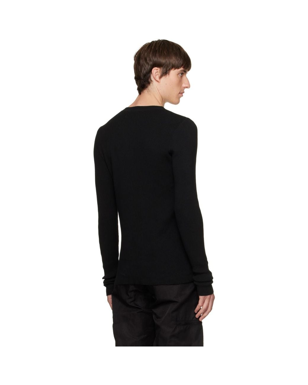 Julius Black Skinny Sweater for men
