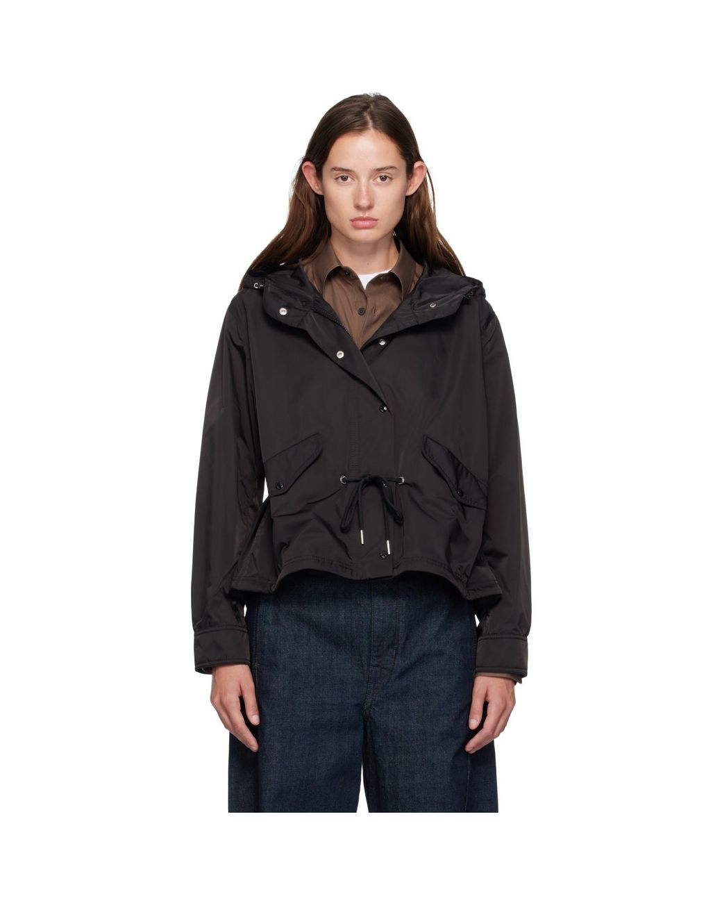 Moncler Black Noizay Hooded Parka Jacket