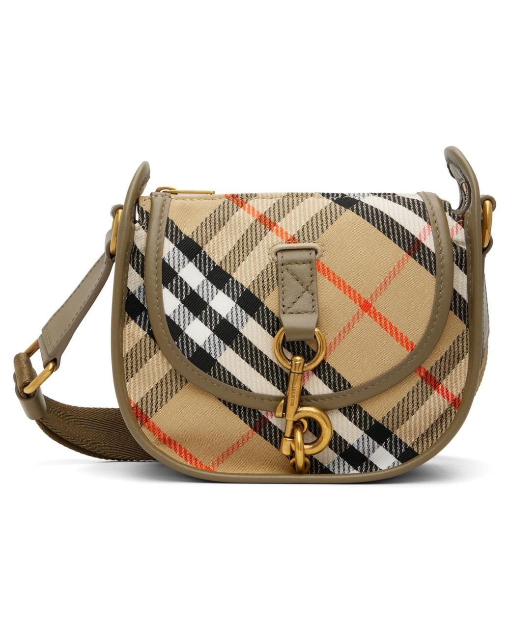 Burberry Black Mini B Clip Messenger Bag