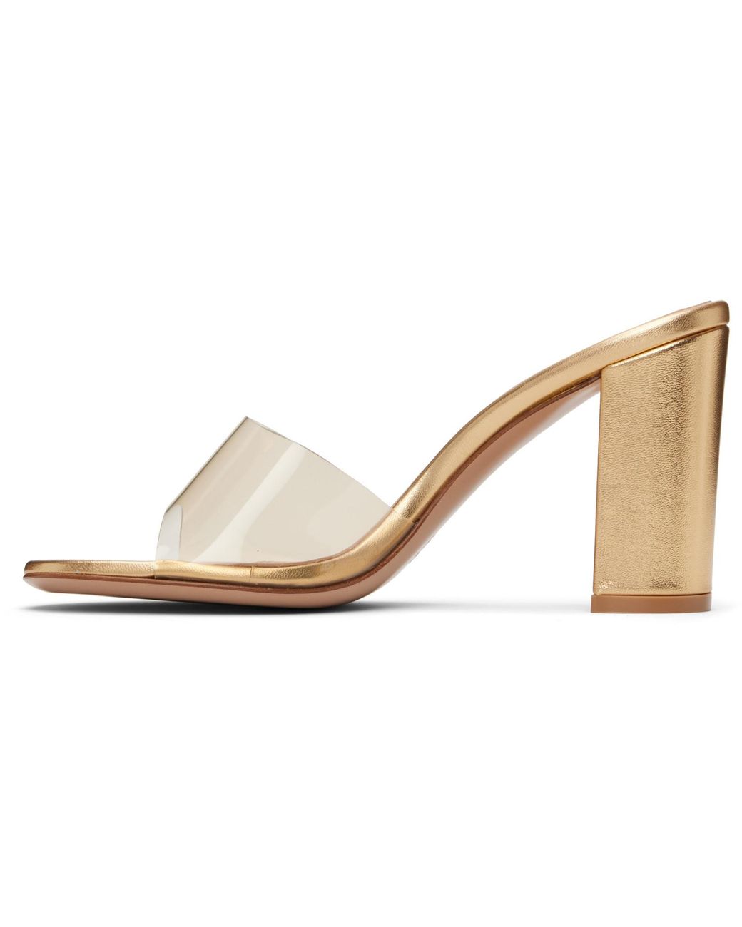 Gianvito Rossi Black Glass Block Heel Heeled Sandals