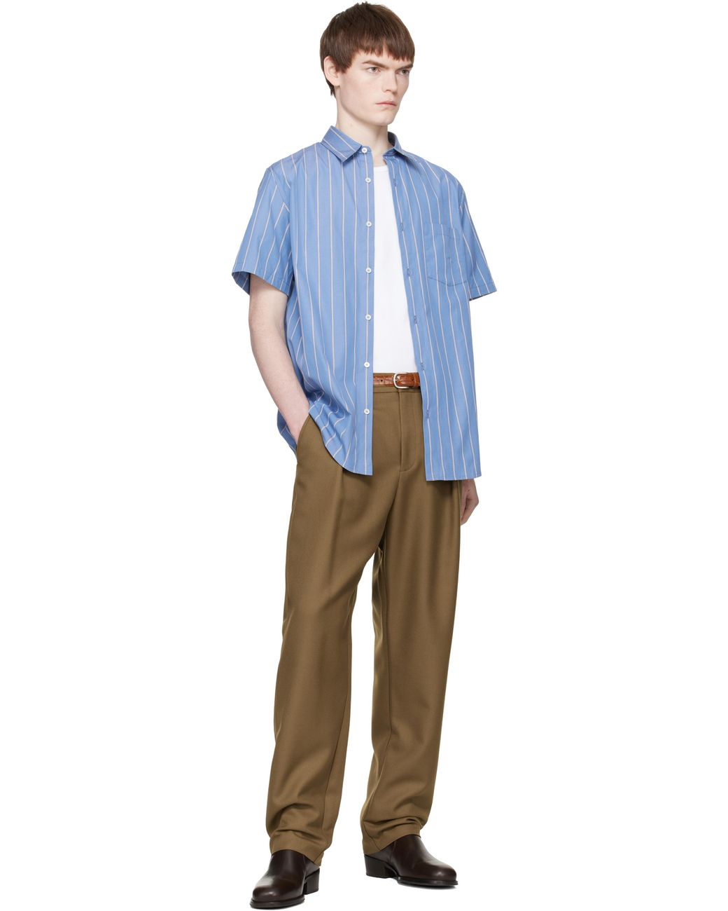 A.P.C. Blue Bart Shirt for men