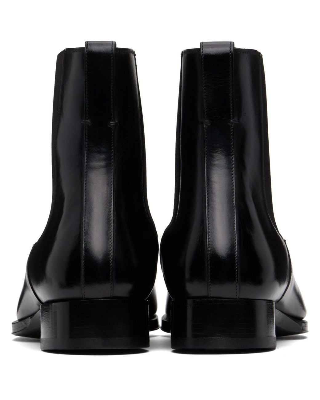Tom Ford Black Leather Elkan Chelsea Boots for men