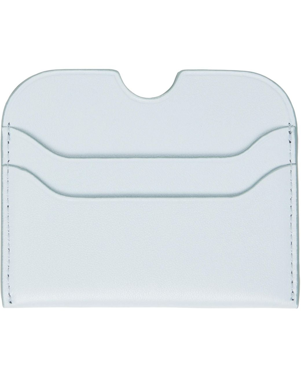 Acne Blue Leather Card Holder