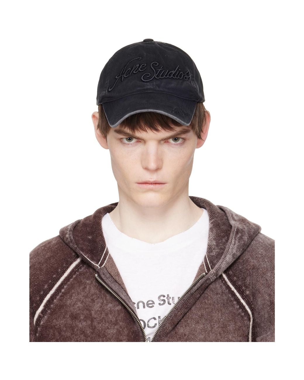 Acne Multicolor Embroidered Logo Cap for men