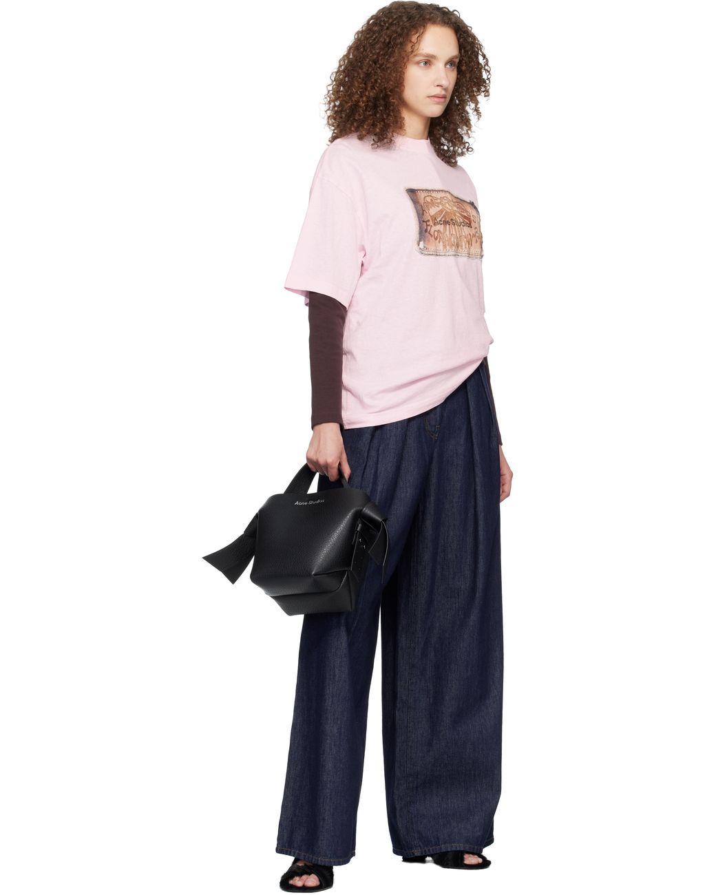 Acne Black Musubi Mini Shoulder Bag