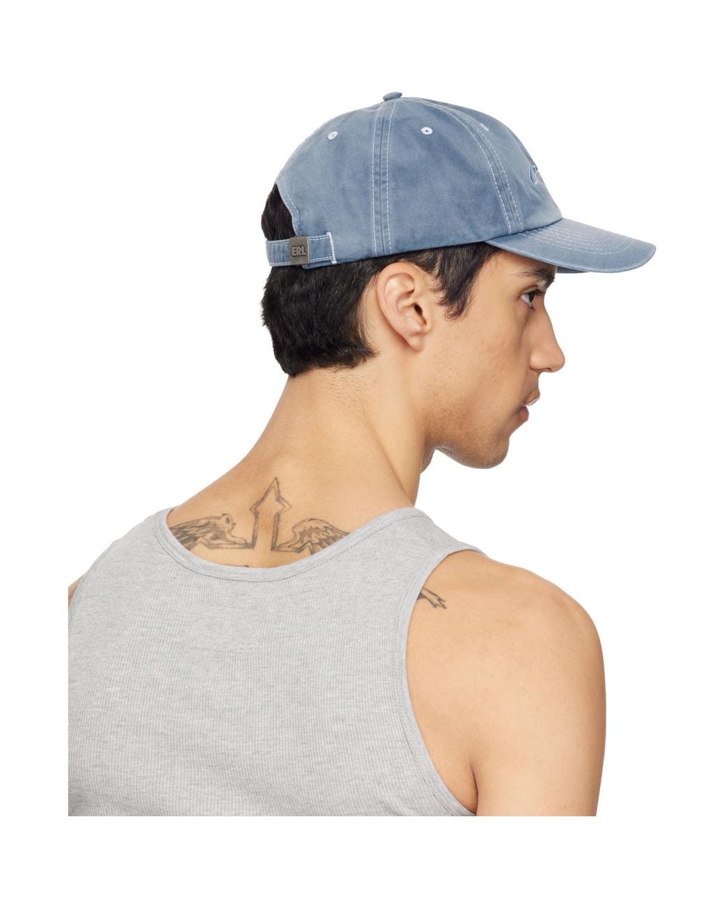 ERL Gray 'California' Cap for men