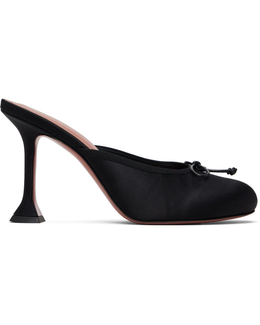 AMINA MUADDI Black Lila Slipper 95 Heels